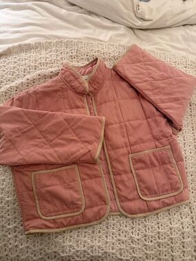 Pink quilted jacket
